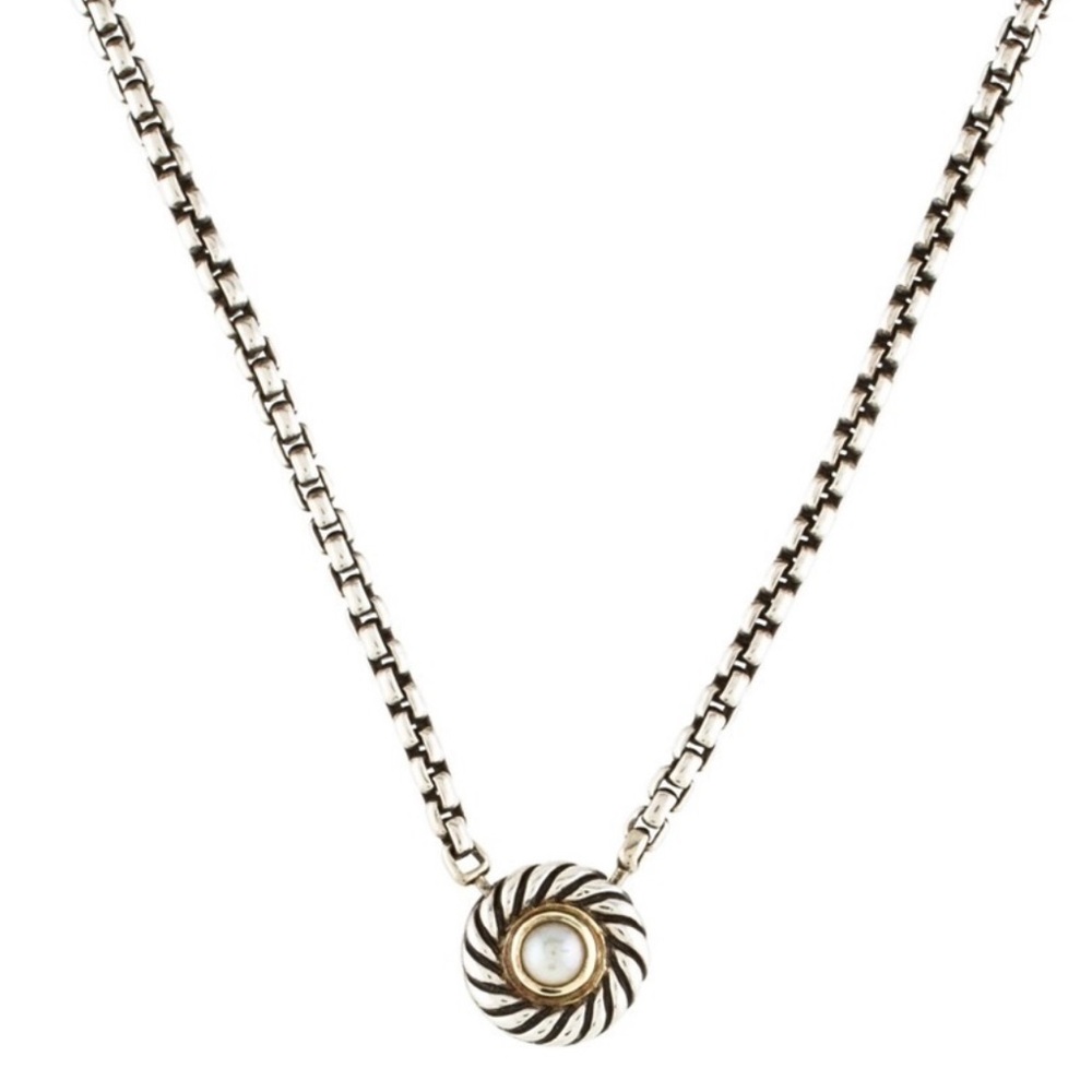 David Yurman Cable Freshwater Pearl Necklace